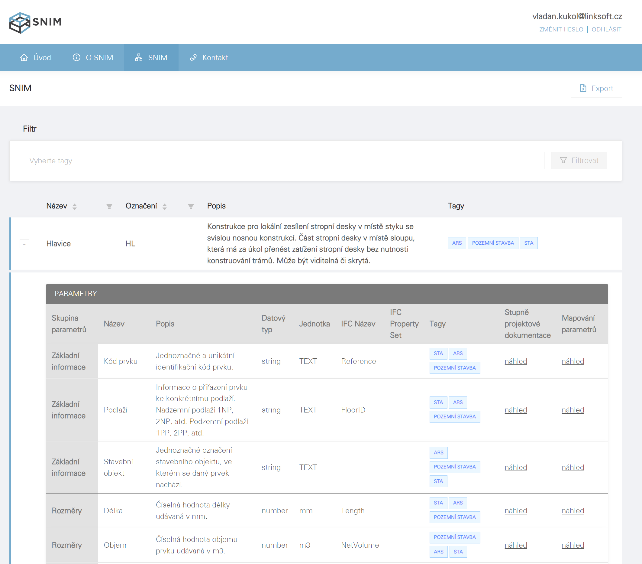 Information System SNIM